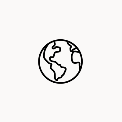 Hand drawn black and white earth on a light background